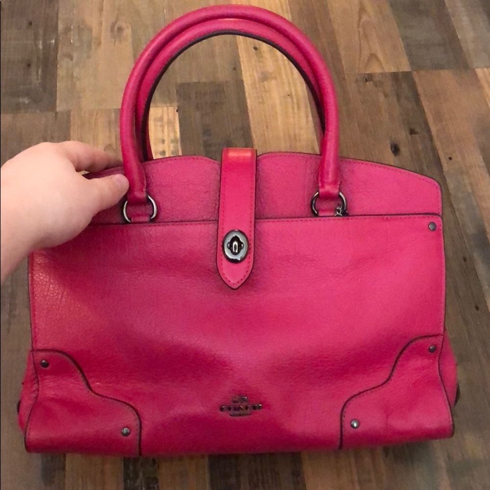 Pink Coach purse & matching wallet